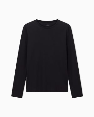 Pima Cotton Jersey Long Sleeve T-Shirt