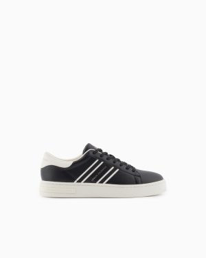 SNEAKER LONDON CALF PU+WEBBING