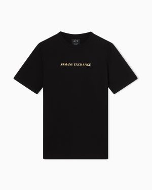 Regular Fit Jersey T-Shirt with metal logo